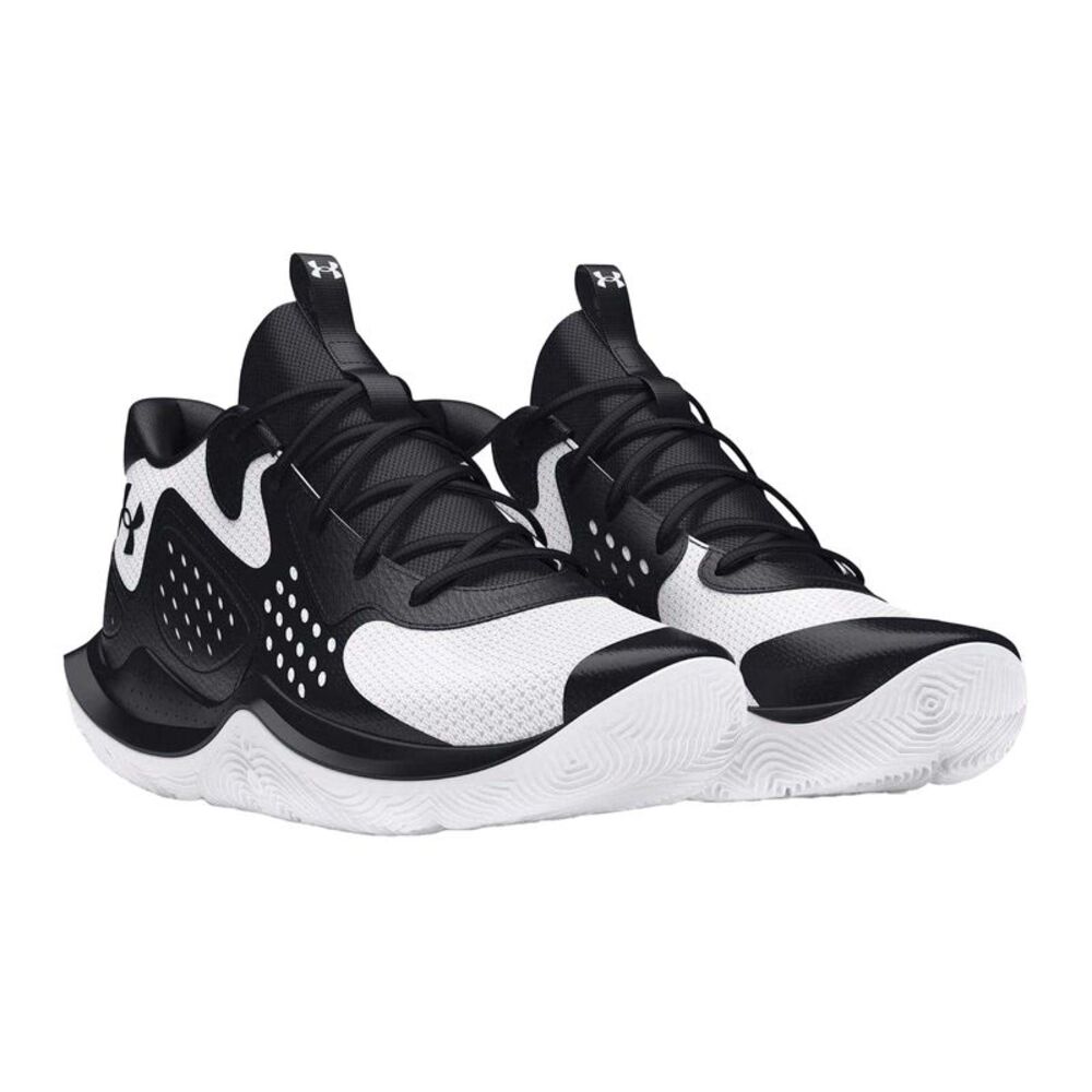 Under Armour Mens Jet 23 Leather Basketball Shoes / Black/White - Picture 5 of 5